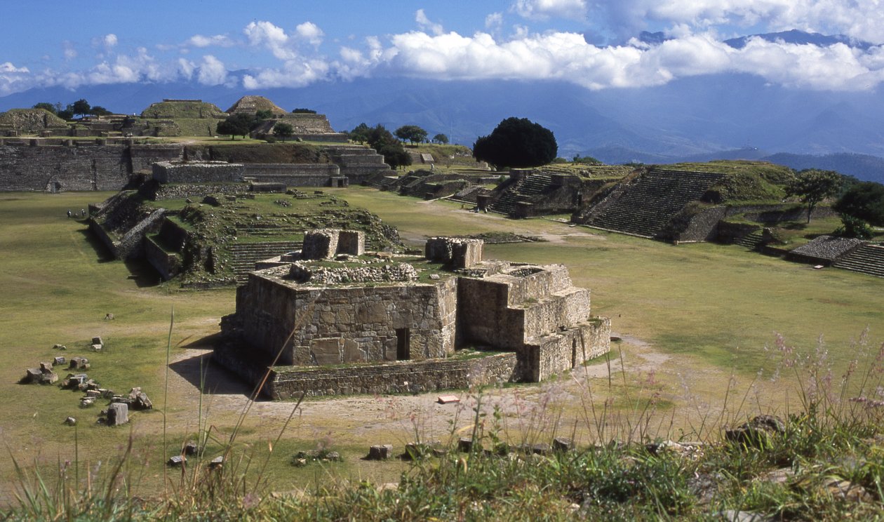Observatorium, der Hauptplatz, klassische Periode von Zapotec