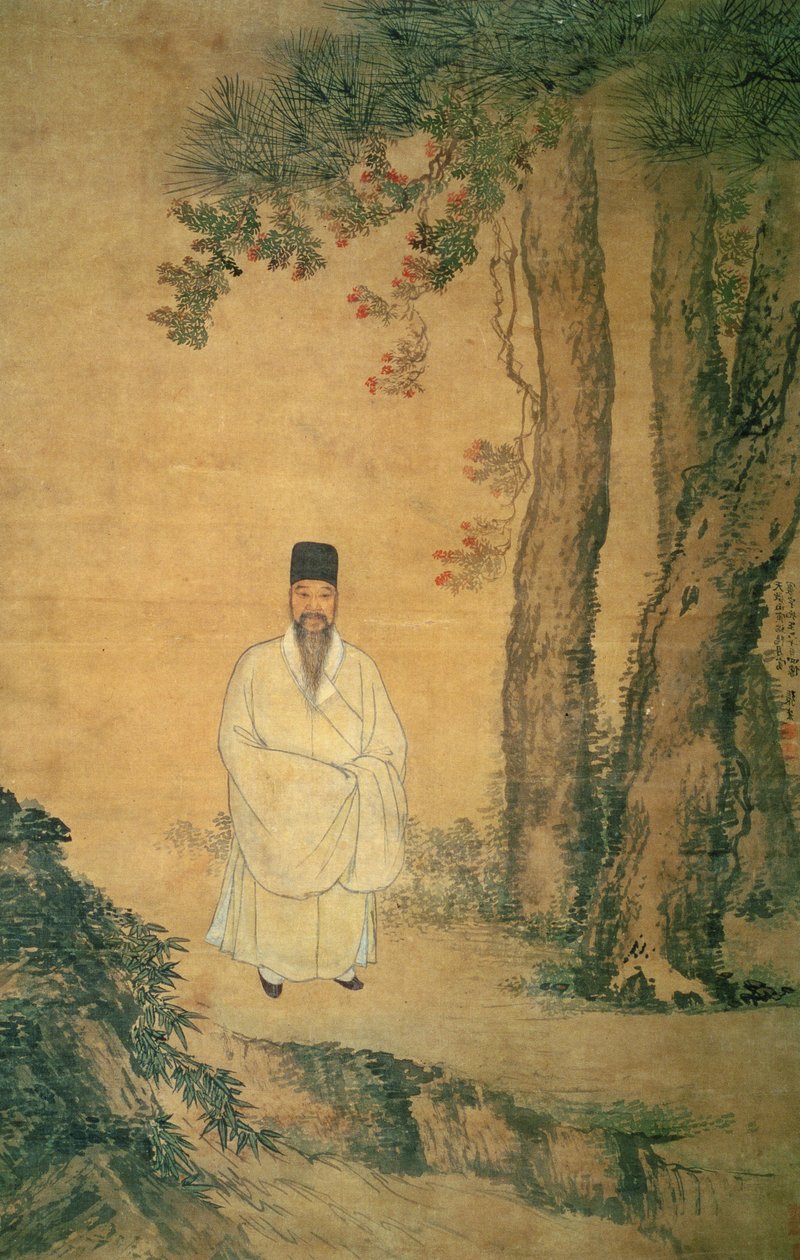 Porträt von Huan Yu, 1626 von Zhang Hong
