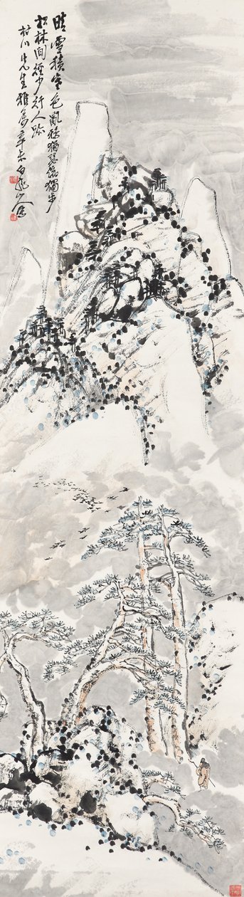 Wandern in den verschneiten Berg von Zhen Wang