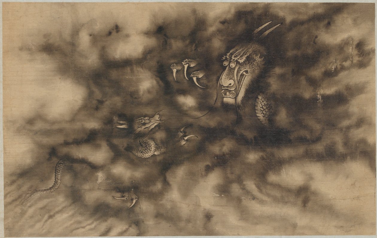 Drachen in Wolken von Zhou Xun