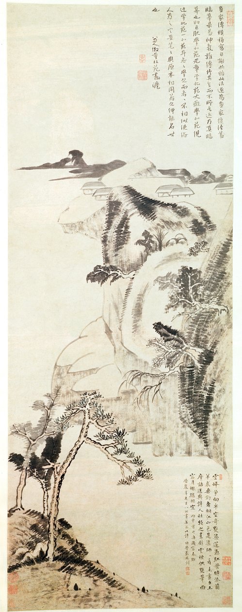 Landschaft von Bada Shanren (Zhu Da) von Bada Shanren