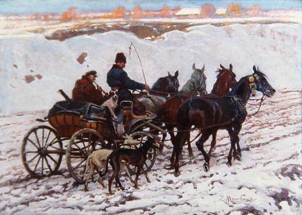 Pferdekutsche von Zygmunt Rozwadowski