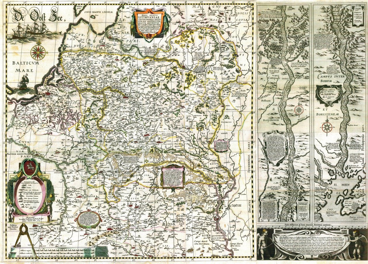 Radziwiłł-Sirotka - Karte des Großfürstentums Litauen von Радзівіла Сіроткі