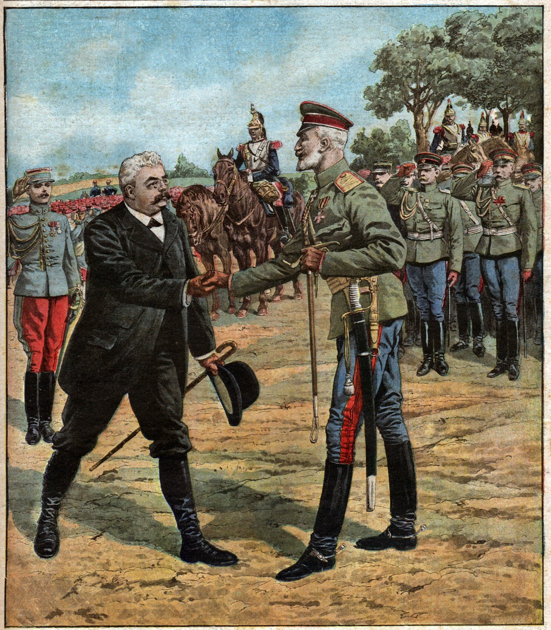 Französisch-russische Allianz von Ferdinand Georg Waldmuller