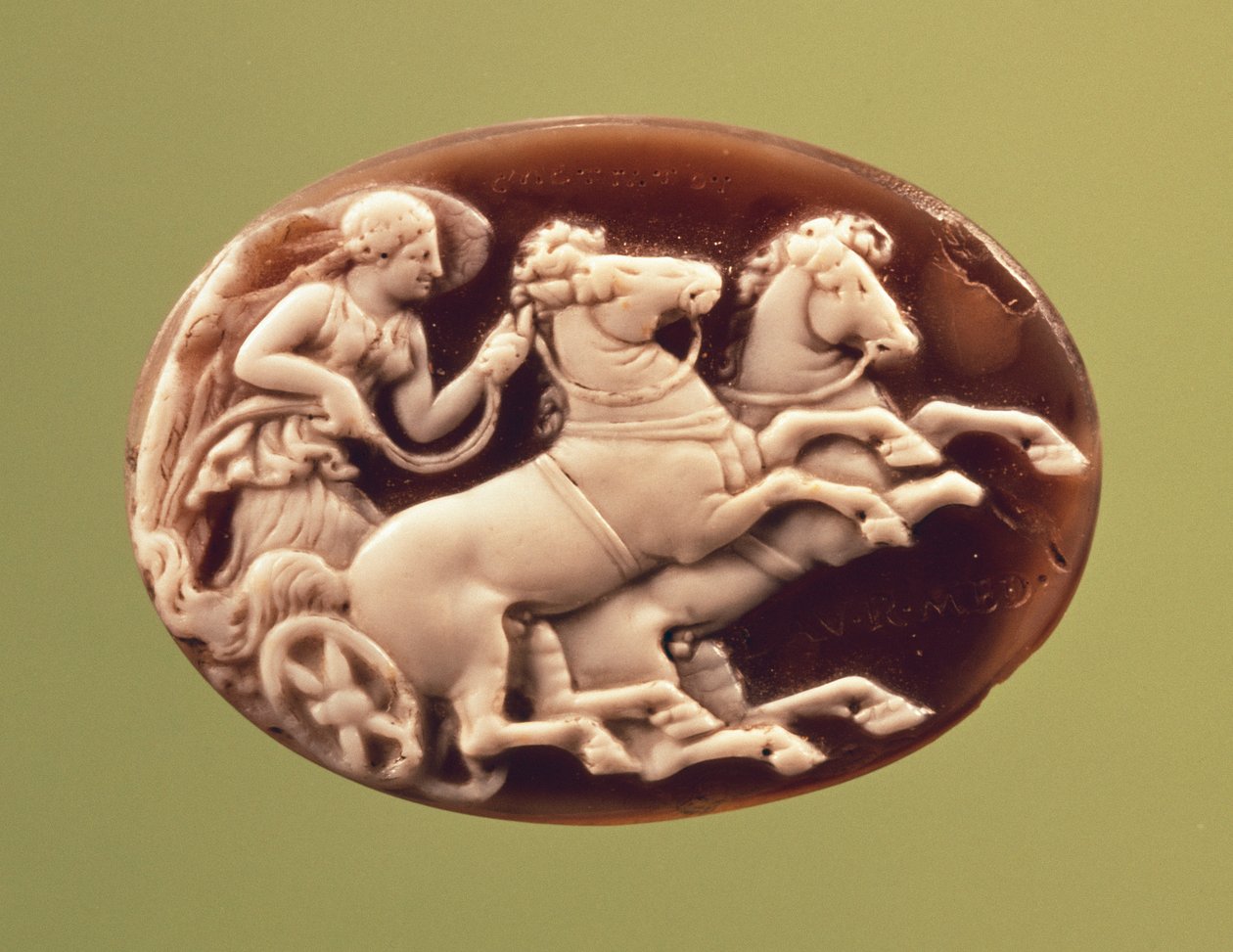 Kamee von Nike in einem Wagen von Hippolyte Lalaise Devéria