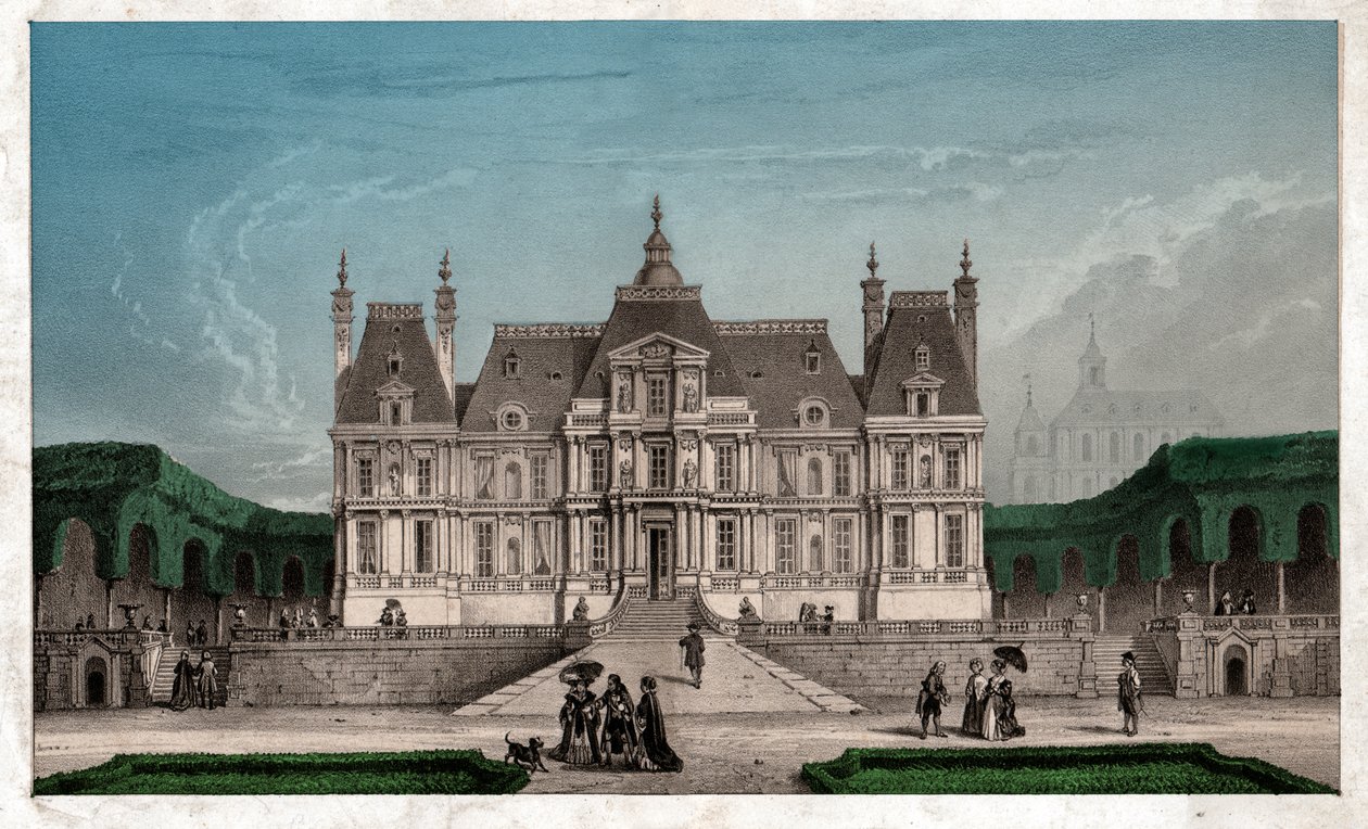 Schloss Maison Lafitte, ca. 1850 (Gravur) von . .