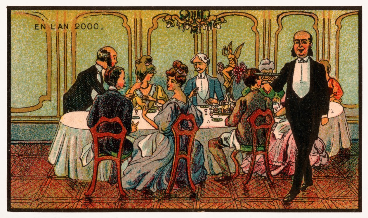 Chemisches Abendessen, um 1910 von . .