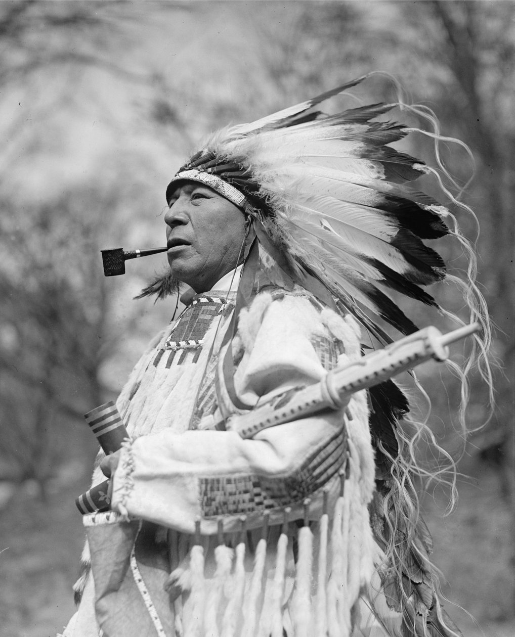 Häuptling Whirlwind Soldier von der Rosebud Reservation von . .