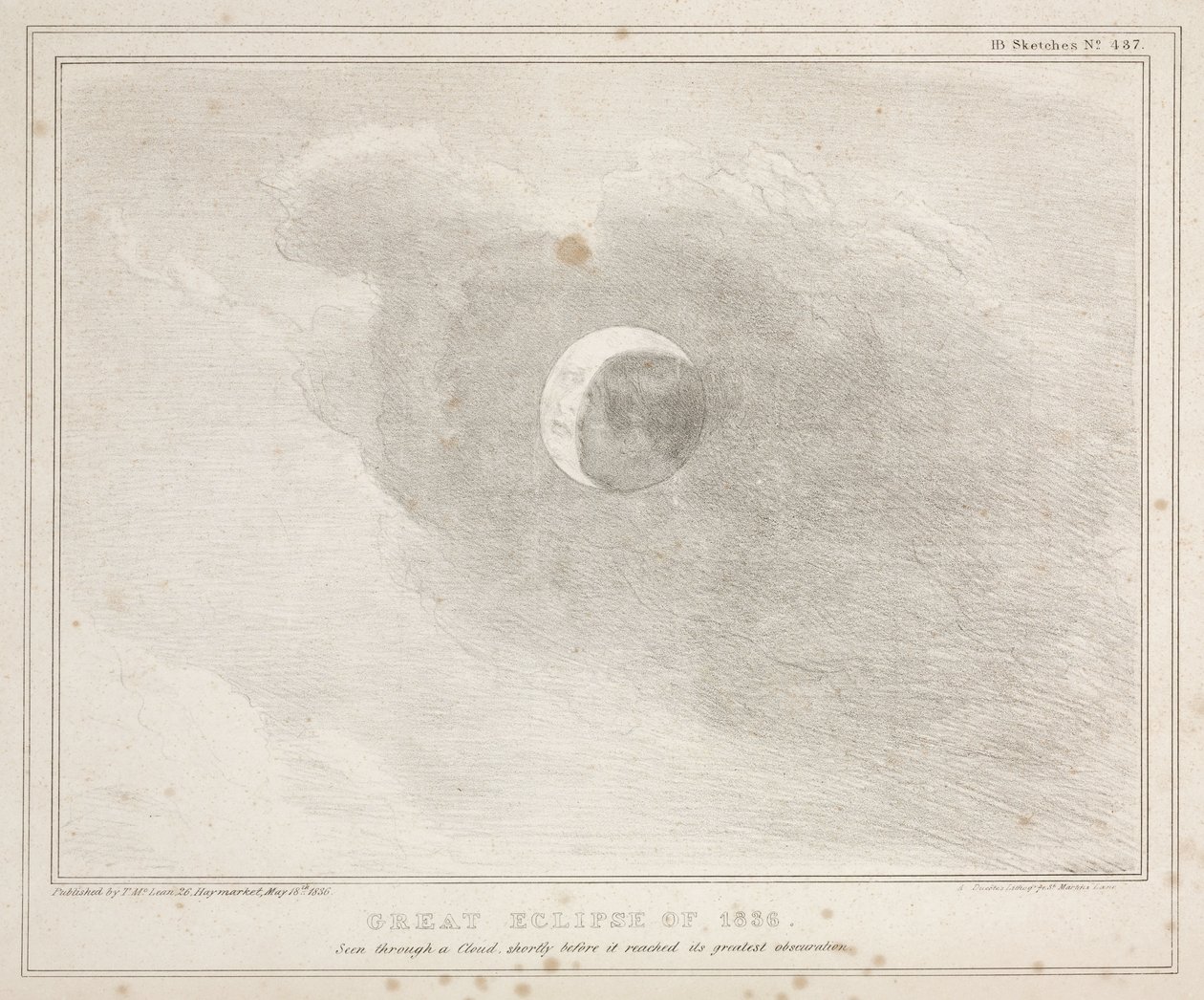 Große Finsternis von 1836 von John Pardon