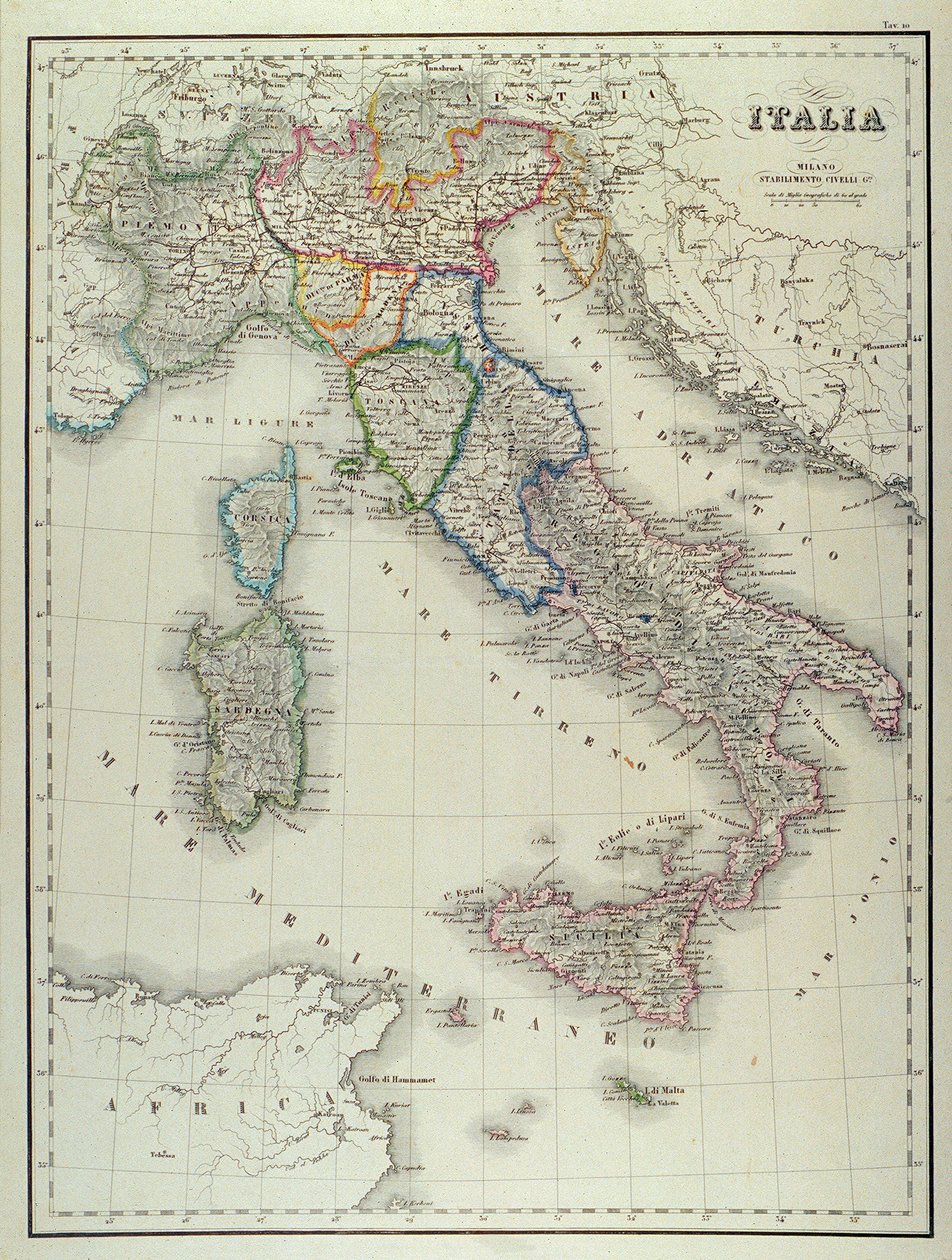 Italien 1858 von . .