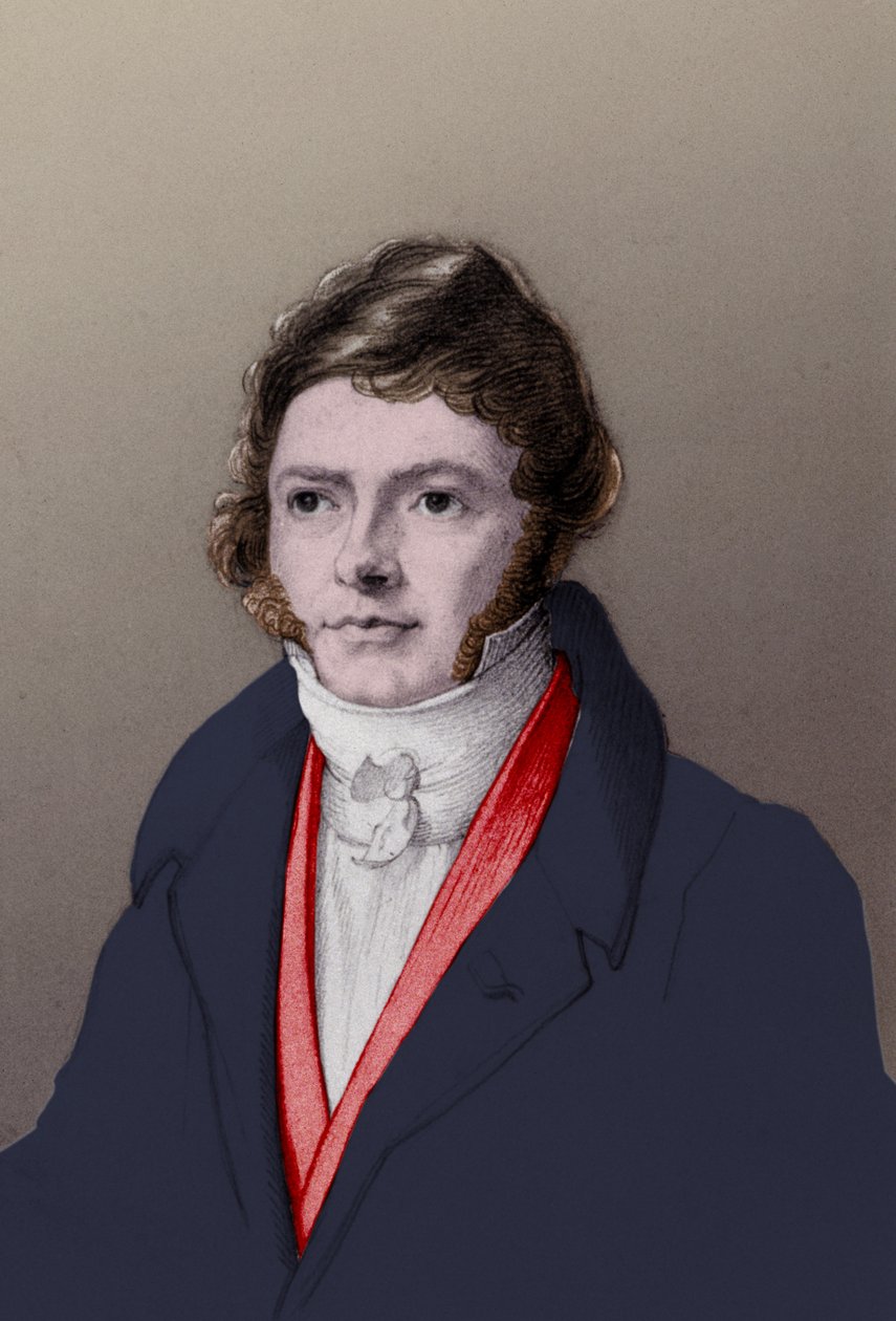 Jean-François Champollion. ca. 1850 (Gravur) von . .
