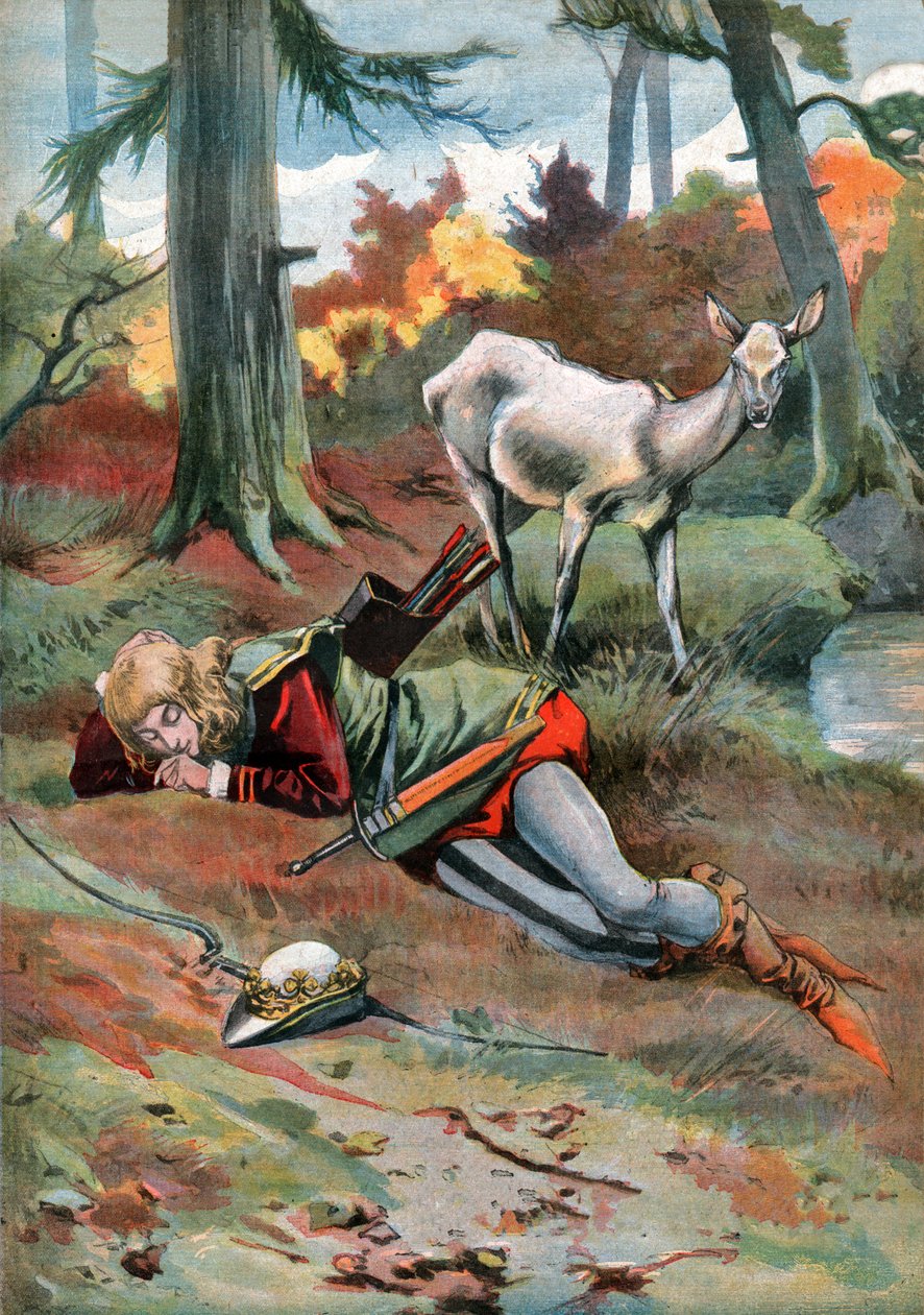 La Biche au Bois, ca. 1910 (Gravur) von . .