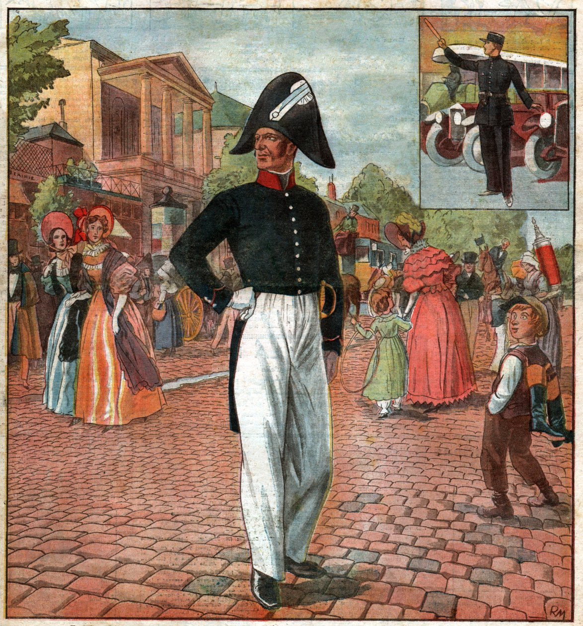Polizist in Paris von Ferdinand Georg Waldmuller