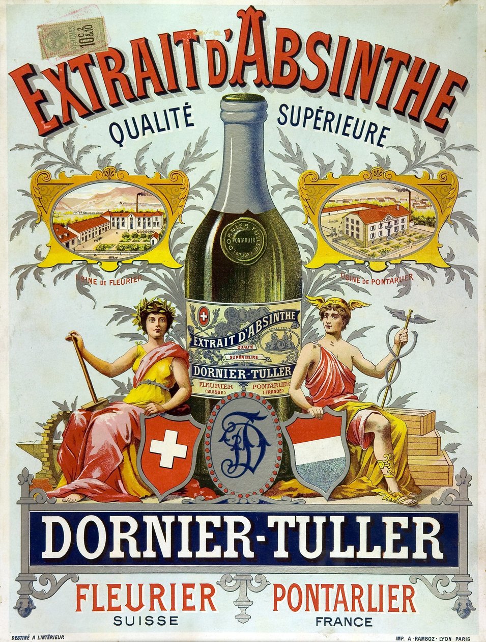 Werbung für Absinth D