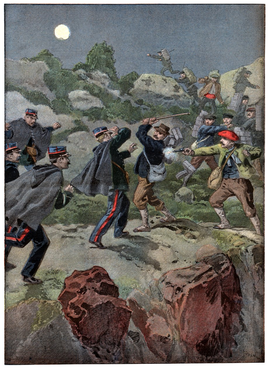 Schmuggler in Frankreich von . .