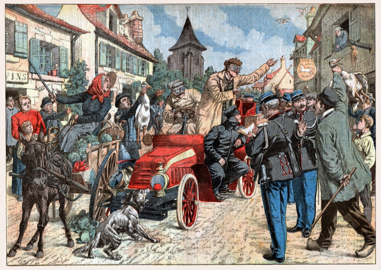 Rasen in einem Dorf von . .
