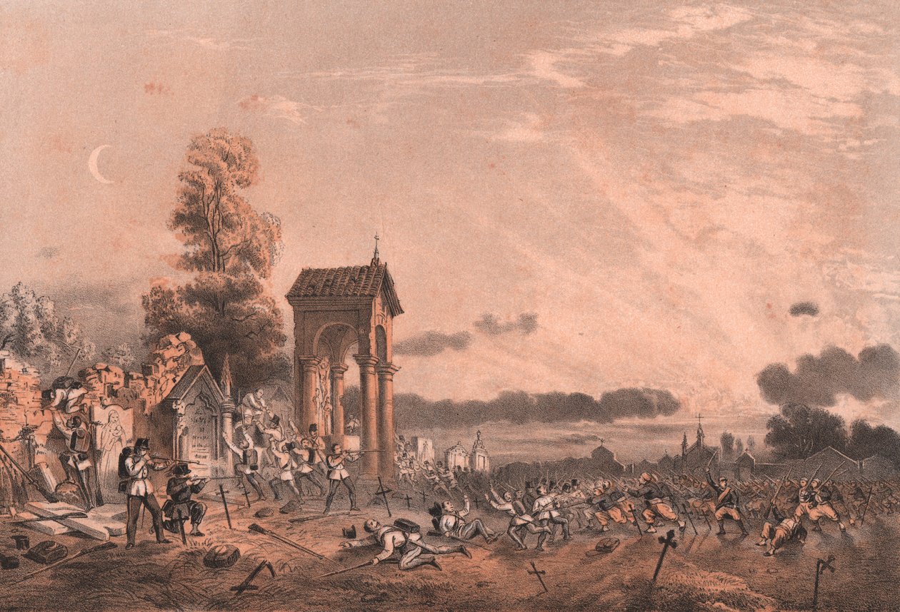 Einnahme des Friedhofs von Magenta, Lombardei von William Walcutt