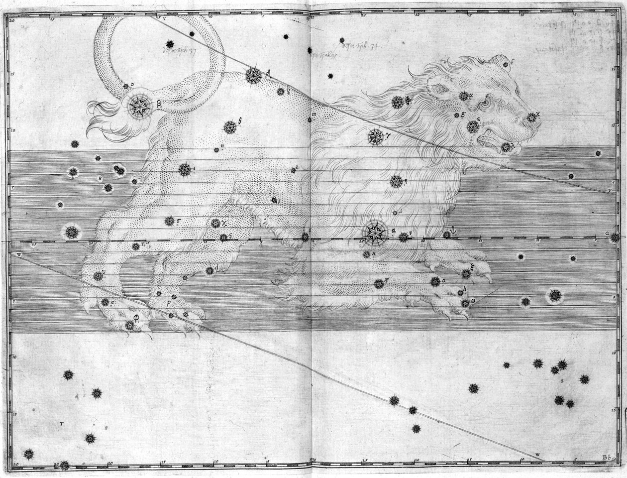 Das Sternbild Löwe von Frederick (attr. to) Barnard