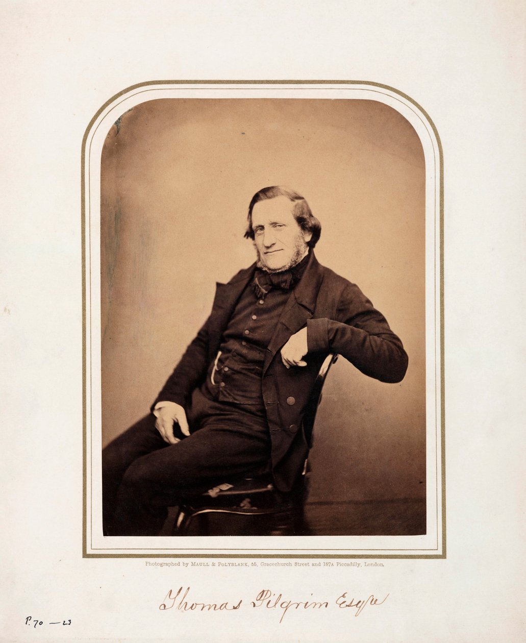 Thomas Pilgrim, ca. 1854-1866 von Frederick (attr. to) Barnard