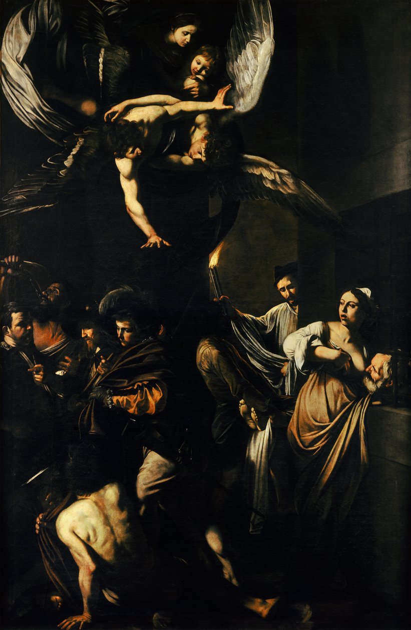 Die sieben Werke der Barmherzigkeit von Michelangelo Merisi da  Caravaggio