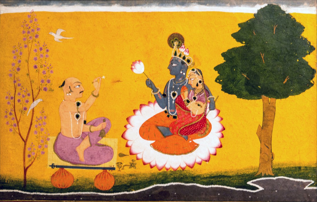 Jayadeva verehrt Radha und Krishna von Manak