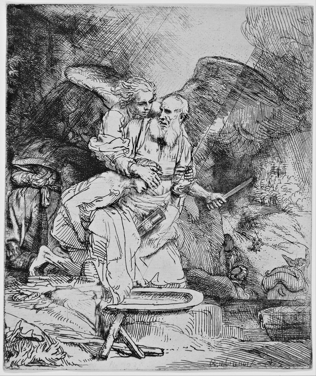 Abrahams Opfer von Rembrandt van Rijn