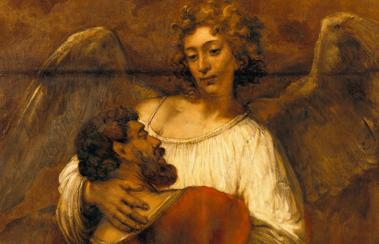 Jakobs Kampf mit dem Engel von Rembrandt van Rijn