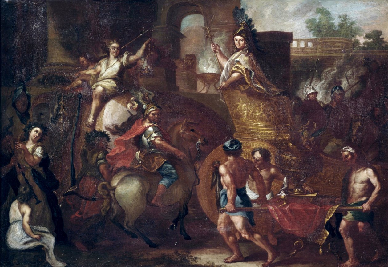 Einzug Alexanders des Großen in Babylon von after Charles Le Brun