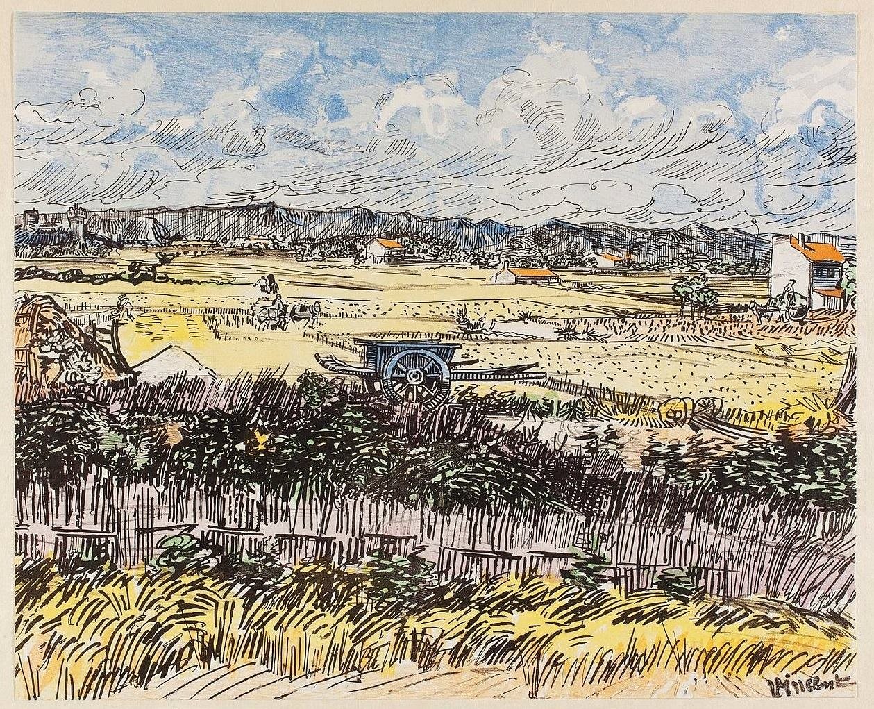 Ernte in der Provence von Vincent van Gogh