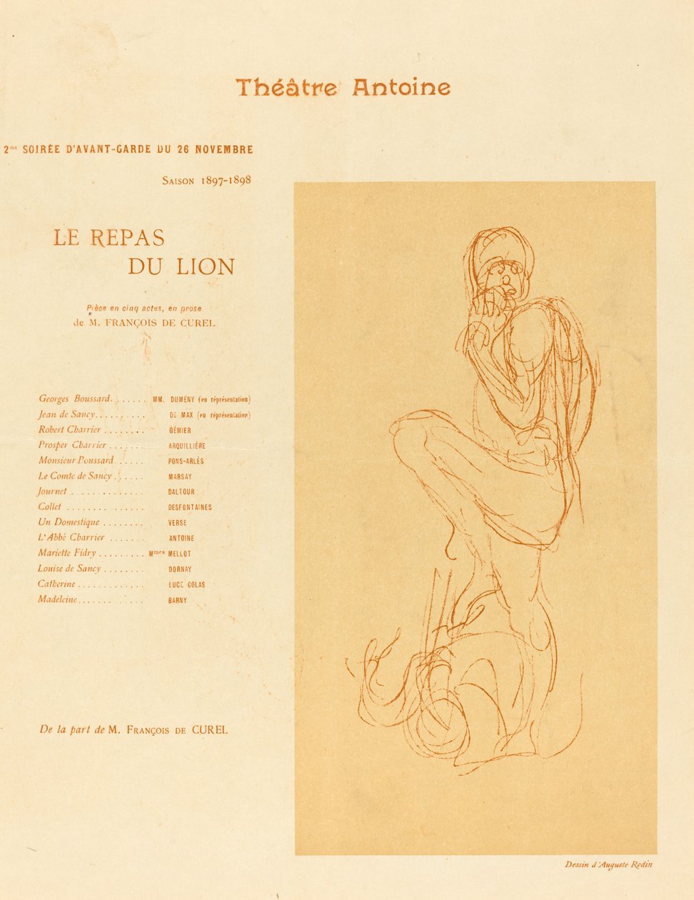Das Mahl des Löwen von after Auguste Rodin