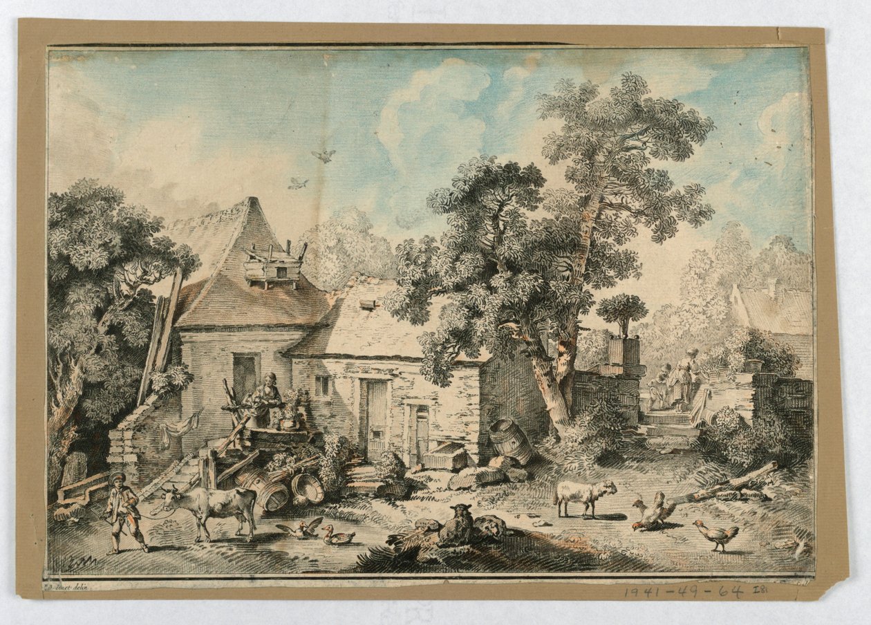 Sitzender Schäfer von after Francois Boucher