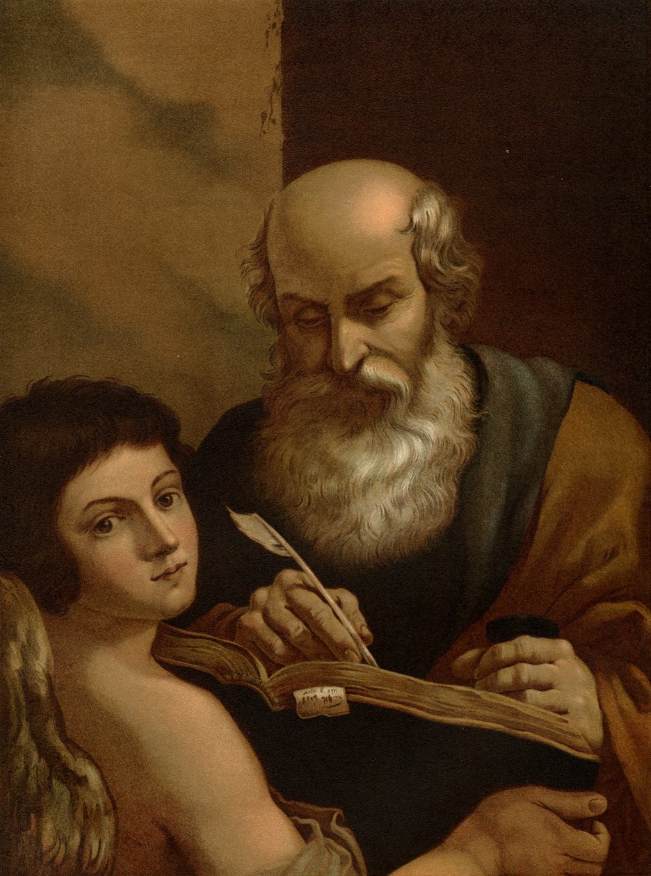 Der Evangelist Matthäus von after Guercino