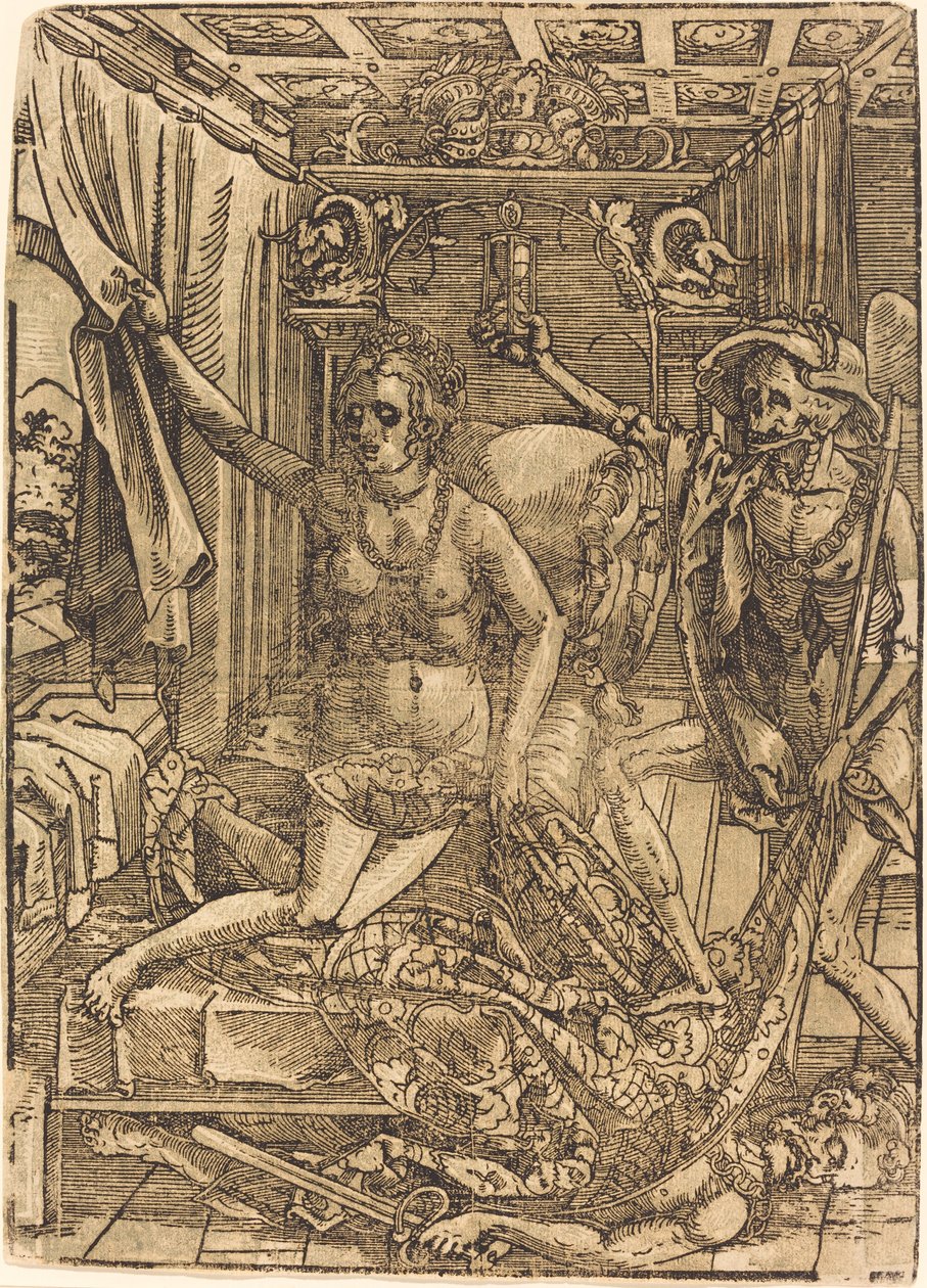 Der Tod und die Kurtisane von after Hans Sebald Beham