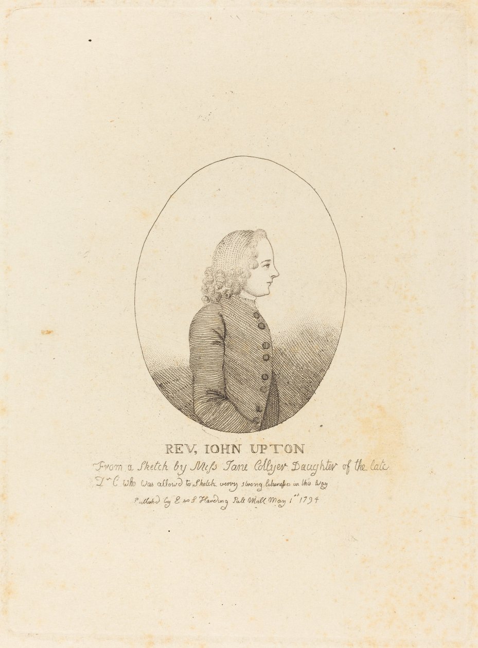 Reverend John Upton von after Jane Collyer
