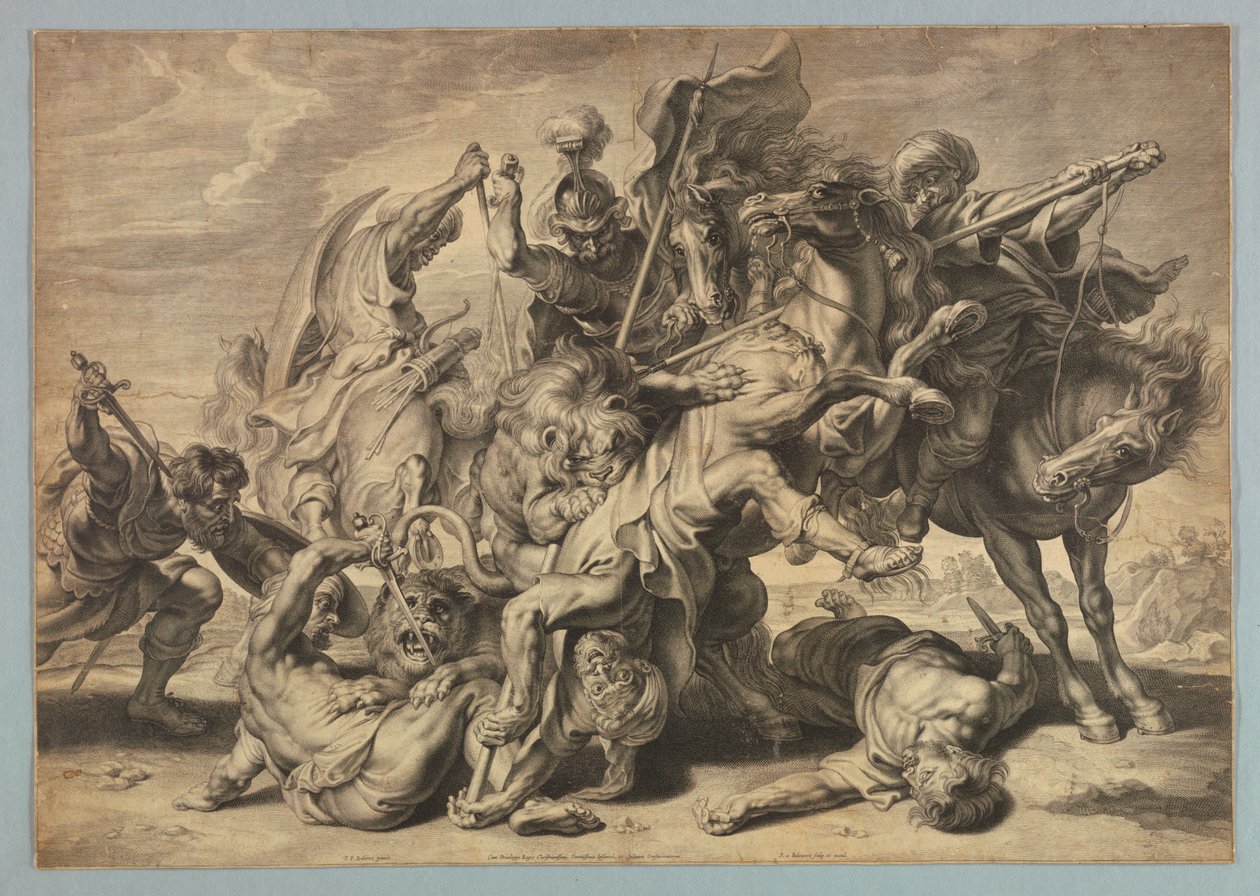 Große Löwenjagd von after Peter Paul Rubens