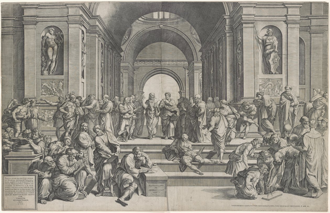 Die Schule von Athen von after Raphael