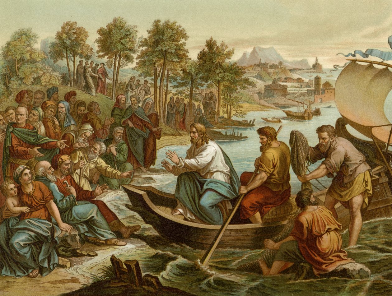 Die Predigt auf dem Schiff von after Raphael