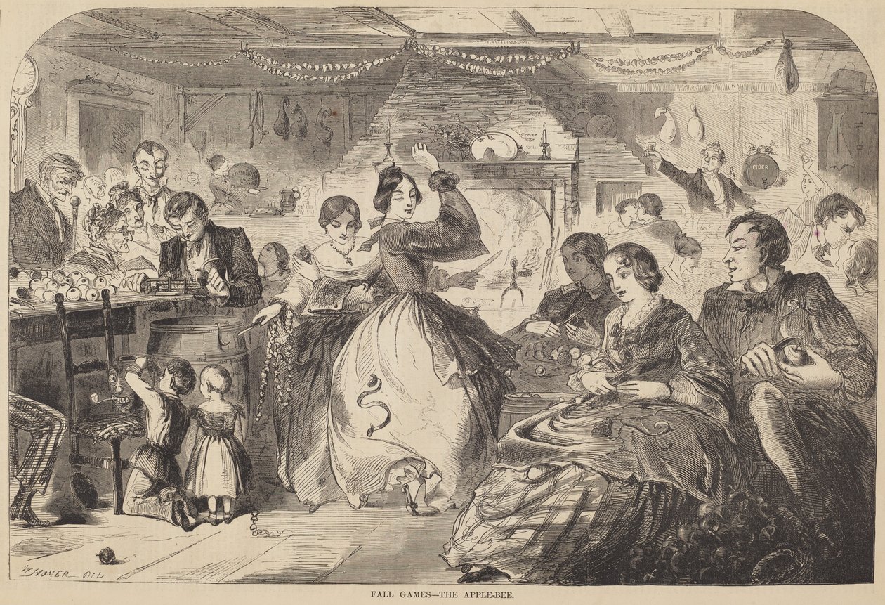 Herbstspiele - Das Apfelfest von after Winslow Homer