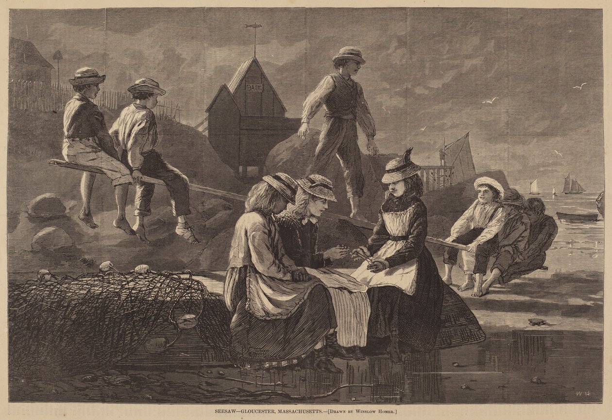 Wippe - Gloucester, Massachusetts von after Winslow Homer