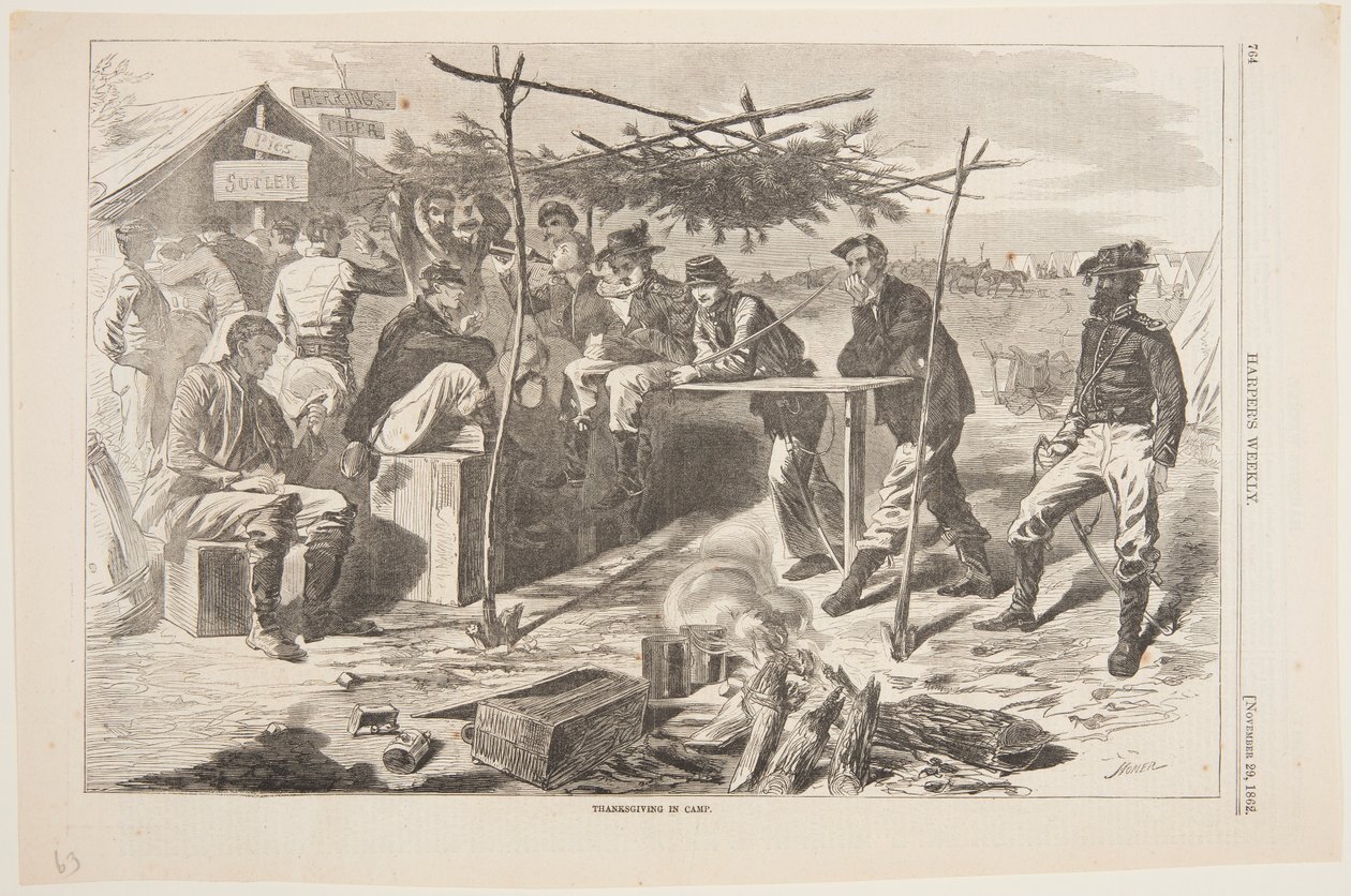 Erntedankfest im Lager von after Winslow Homer