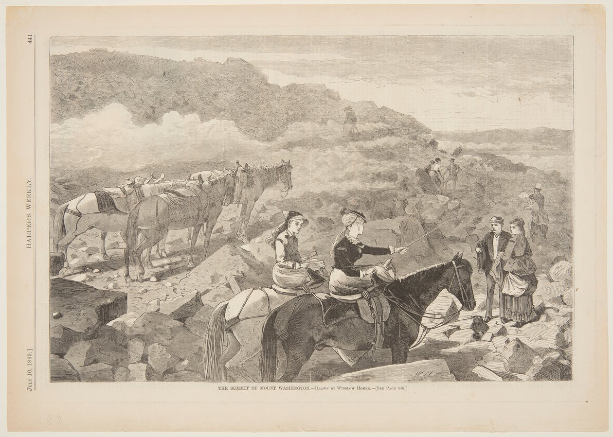 Der Gipfel des Mount Washington von after Winslow Homer
