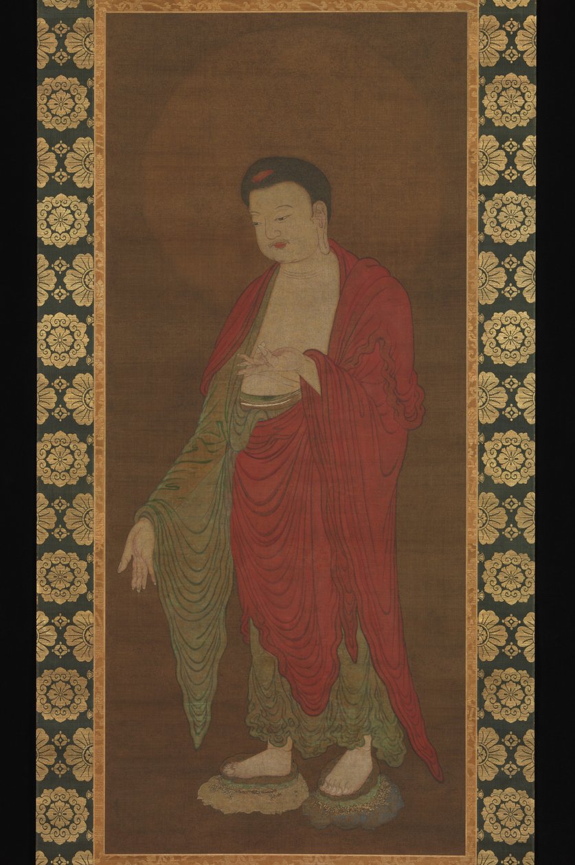 Buddha Amitabha steigt aus seinem Reinen Land herab von anonymous 