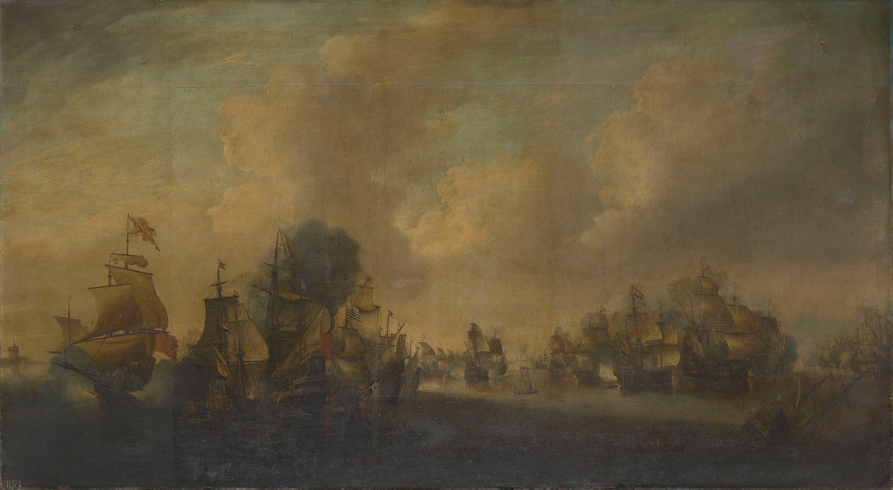 Die Schlacht bei den Downs, 21. Oktober 1639 von anonymous 