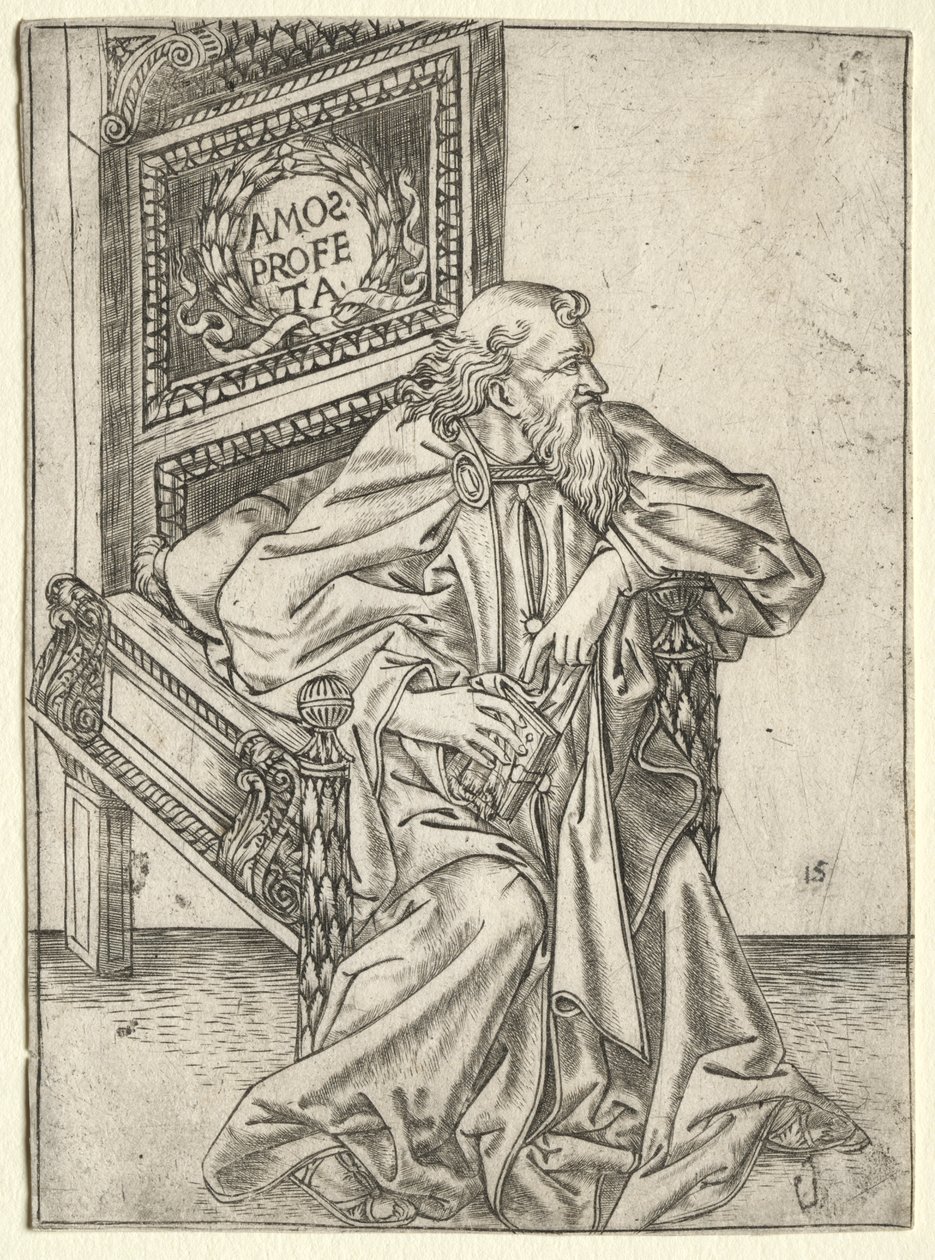 Die Propheten: Amos von attributed to Baccio Baldini