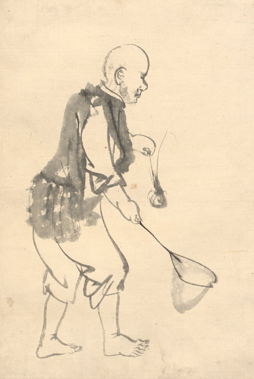 Der Garnelenfischer von attributed to Kono Bairei