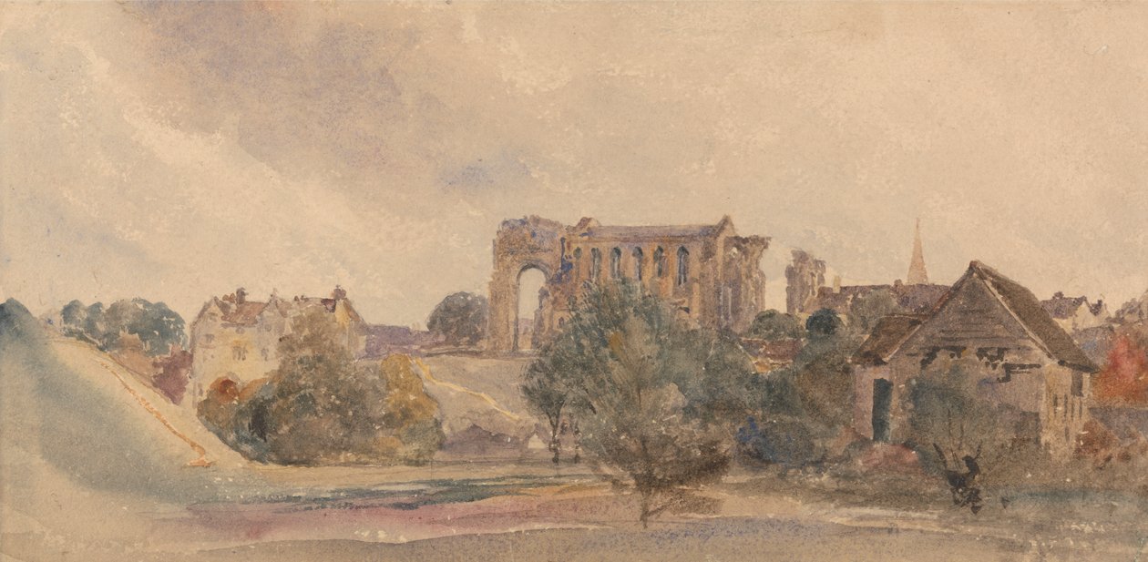 Malmesbury Abbey von attributed to Peter DeWint