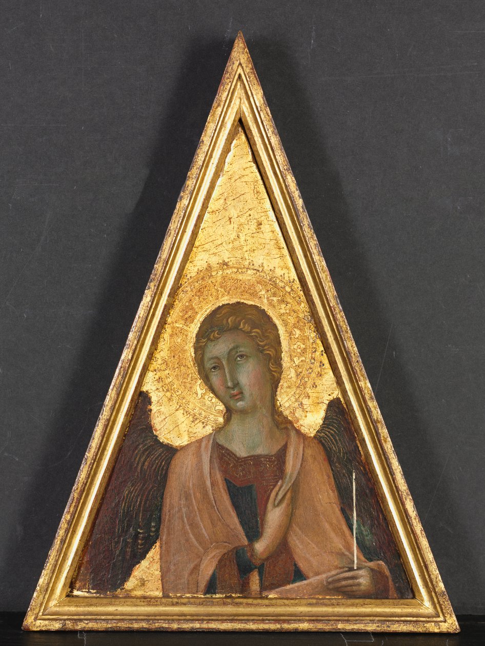 Pinnakel mit Engel von circle of Niccolò di Segna