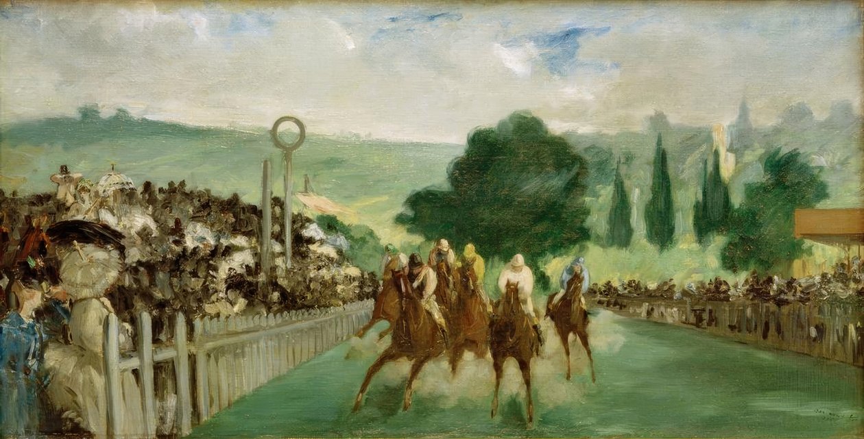 Rennen in Longchamp von Édouard Manet