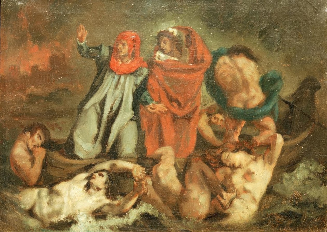 Dante und Vergil in der Barke von Édouard Manet