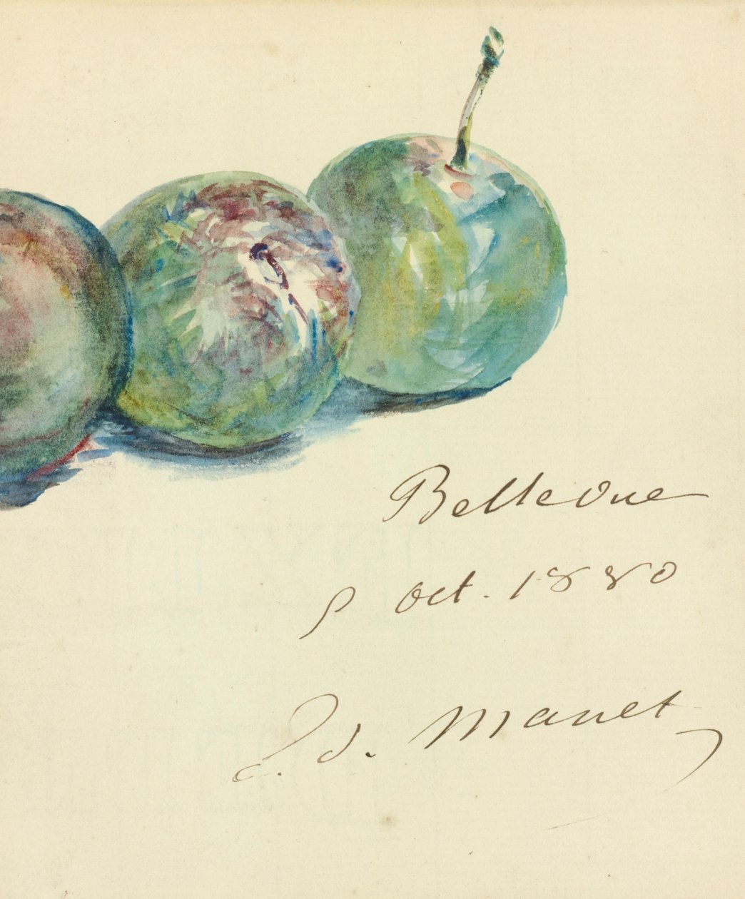 Brief von Édouard Manet